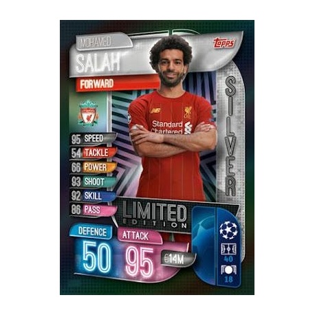 Mohamed Salah Silver Limited Edition Liverpool LE1S