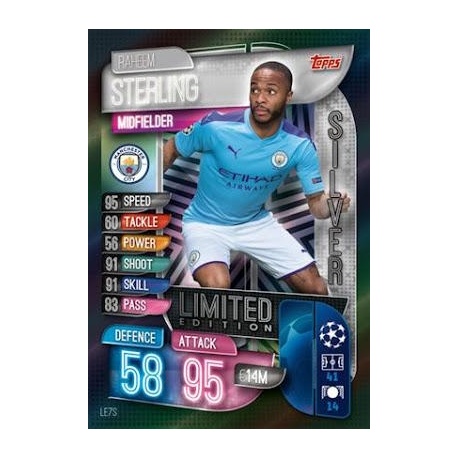 Raheem Sterling Silver Limited Edition Manchester City LE7S