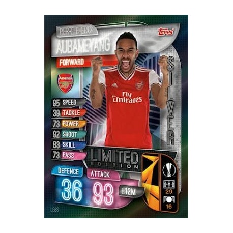 Pierre-Emerick Aubameyang Silver Limited Edition Arsenal LE8S