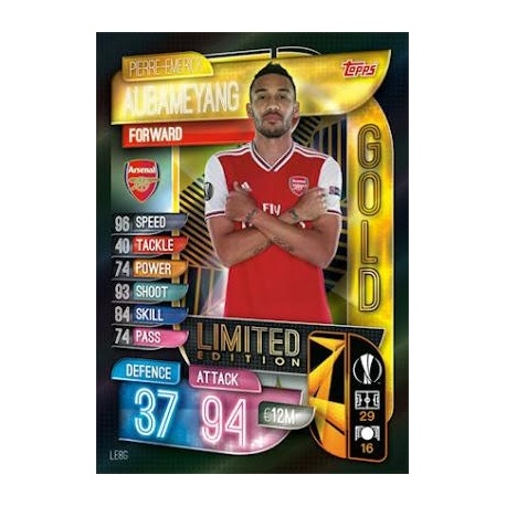 Pierre-Emerick Aubameyang Gold Limited Edition Arsenal LE8G