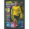 Trading Cards Jacob Bruun Larsen Borussia Dortmund Match Attax 2019-20 International Edition