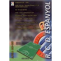 Indice Espanyol 127 Megafichas 2002-03