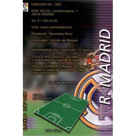 Indice Real Madrid 145 Megacracks 2002-03