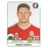 Sale Sticker of Simon Church Wales Panini Euro 2016 Stickers