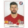 Cromos de Fútbol Gerard Piqué España Panini Euro 2016 Stickers