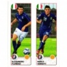 Cromos de Fútbol Florenzi - Verratti Italia Panini Uefa Euro 2016 France