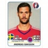 Cromos de Fútbol Andreas Isaksson Sverige Panini Uefa Euro 2016 France