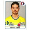 Cromos de Fútbol Mikael Lustig Sverige Panini Euro 2016 Stickers