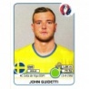 Cromos de Fútbol John Guidetti Sverige Panini Uefa Euro 2016 France