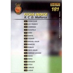 Indice Mallorca 181 Megafichas 2002-03