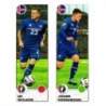 Cromos de Fútbol Skúlason - Gudmundsson Island Panini Uefa Euro 2016 France