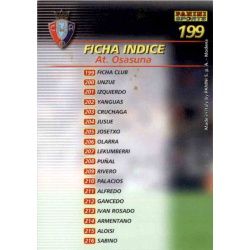 Indice Osasuna 199 Megafichas 2002-03