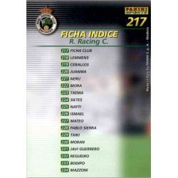 Indice Racing 217 Megafichas 2002-03