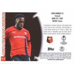 Comprar Cromo Arnaud Kalimuendo Youthquake Topps Chrome Uefa Competitions 2022/23