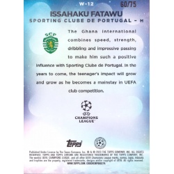 Comprar Trading Card Issahaku Fatawu Rookie 60/75 Wonderkids 2022-23 Topps Uefa Club Competitions Chrome