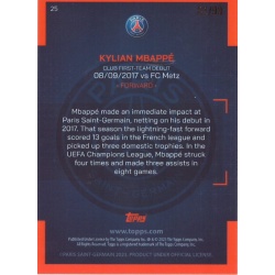 Offer Soccer Cards Kylian Mbappé Our City 61/99 Purple 2022-23 Topps Official Team Set PSG