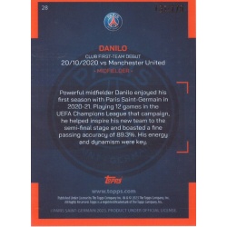 Buy Cards Danilo Our City 131/175 Green Topps PSG Official Team Set 22/23