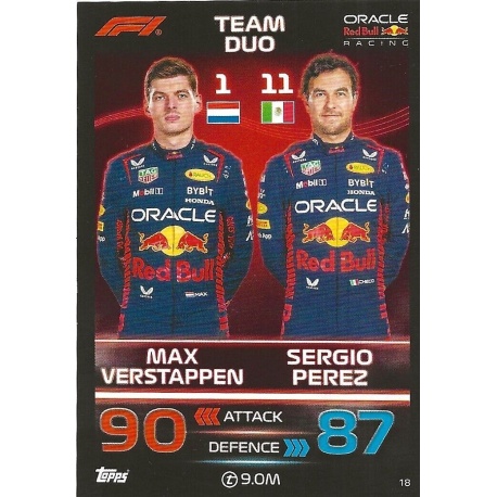 Max Verstappen - Sergio Perez - F1 Team Duo 18