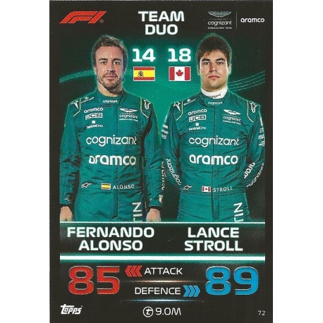 Fernando Alonso - Lance Stroll - F1 Team Duo 72