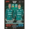 Offer Cards Fernando Alonso - Lance Stroll - F1 Team Duo Aston Martin Topps Turbo Attax 2023