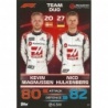 Trading Cards Kevin Magnussen - Nico Hülkenberg - F1 Team Duo Haas Topps F1 Turbo Attax 2023
