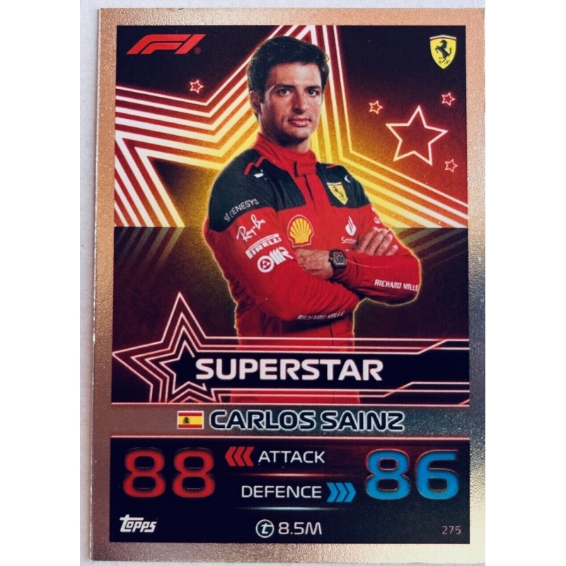 Buy Cards Carlos Sainz F1 Superstars Topps F1 Turbo Attax 2023