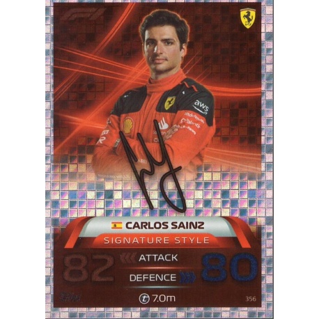 Offer Cards Carlos Sainz Signature Style Topps F1 Turbo Attax 2023