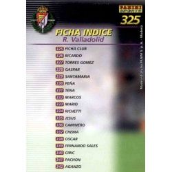 Indice Valladolid 325 Megafichas 2002-03