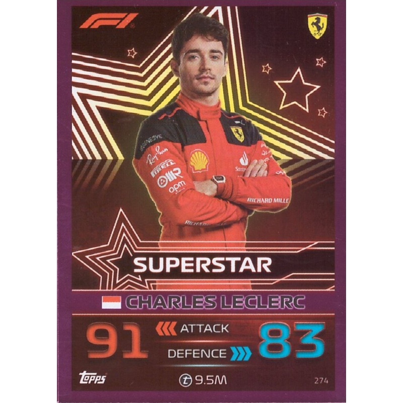 Offer Cards Charles Leclerc Pink Parallel F1 Superstars