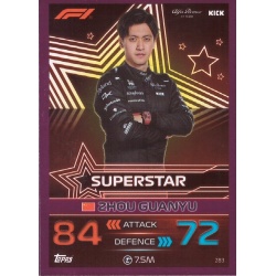 Zhou Guanyu Pink Parallel F1 Superstars 283