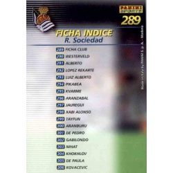 Indice Sevilla 289 Megafichas 2002-03