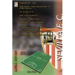 Indice Sevilla 271 Megafichas 2002-03