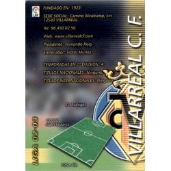 Indice Villareal 343 Megafichas 2002-03
