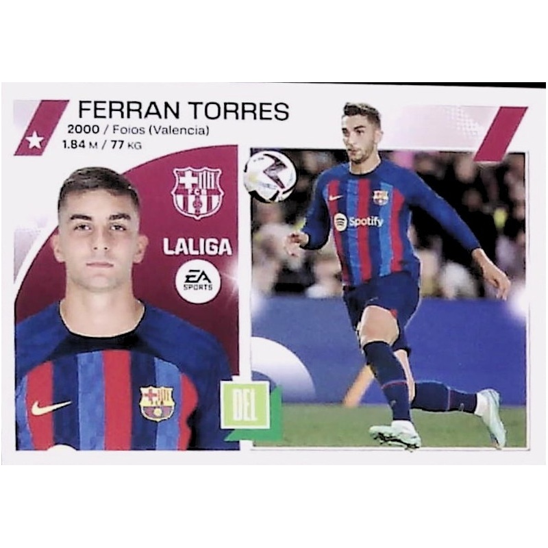 Venta Cromo Ferrán Torres Barcelona Panini Liga Este 2023-24