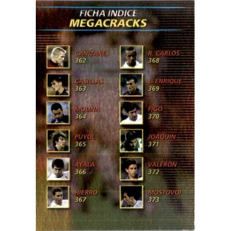 Indice Megacracks 361 Megafichas 2002-03
