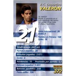 Valeron Megacracks Deportivo 372 Megafichas 2002-03