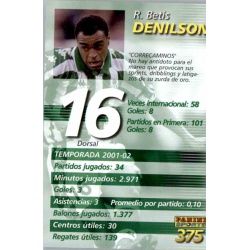 Denilson Megacracks Betis 375 Megafichas 2002-03