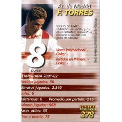 Fernando Torres Megacracks Atlético Madrid 378 Megafichas 2002-03