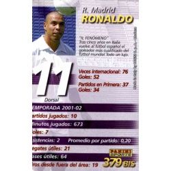 Ronaldo Megacracks Bis Real Madrid 379 Megacracks 2002-03