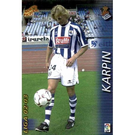 Karpin Nuevo Fichaje Real Sociedad 414 Megafichas 2002-03