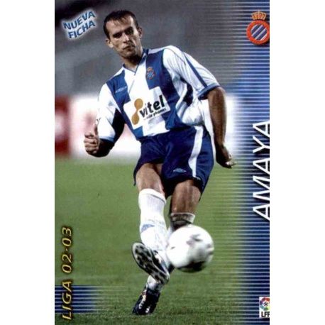 Amaya Fichas Bis Espanyol 130 Bis Megafichas 2002-03