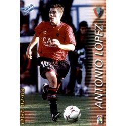 Antonio Lopez Fichas Bis Osasuna 204 Bis Megafichas 2002-03