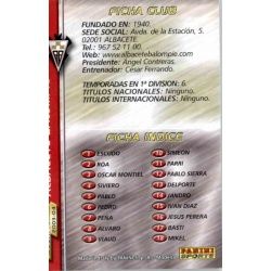 Escudo Albacete 1 Megafichas 2003-04