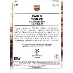 Pablo Torre Rookie Autograph 97/99 Golazo G-11