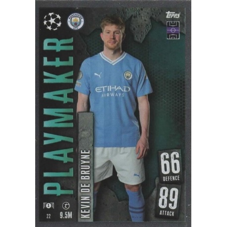 Kevin De Bruyne Playmaker Manchester City 22