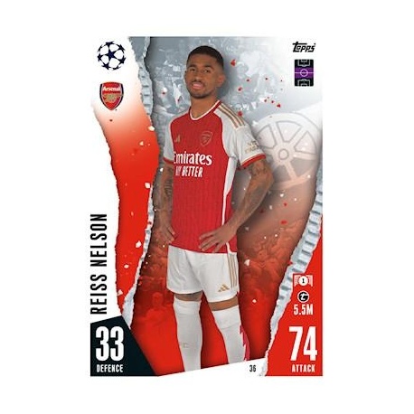 Reiss Nelson Arsenal 36