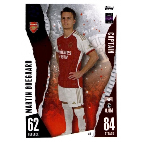 Martin Ødegaard Captain Arsenal 40