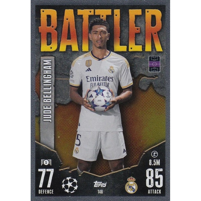 Sale Cards Jude Bellingham Real Madrid Battler Match Attax 2023/24