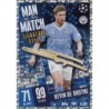 Comprar Cromo Kevin De Bruyne Manchester City Man of the Match Signature Style Match Attax 23/24