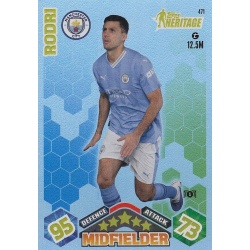 Rodri Topps Heritage Manchester City 471